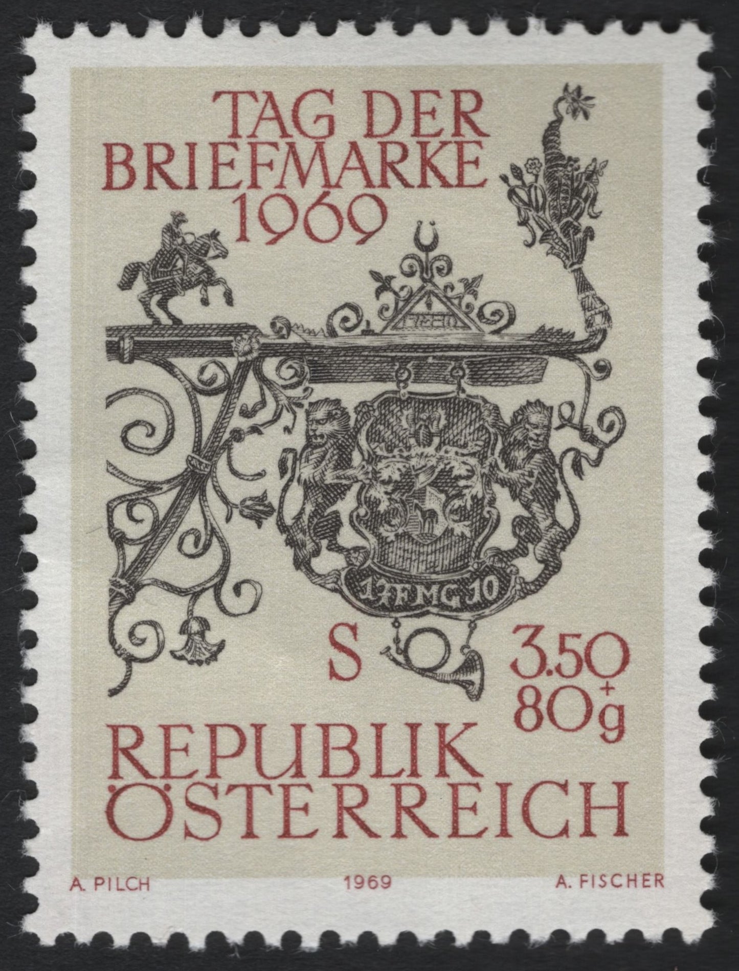 SCG8088 - Austria 1969 – Stamp Day “Tag der Briefmarke”