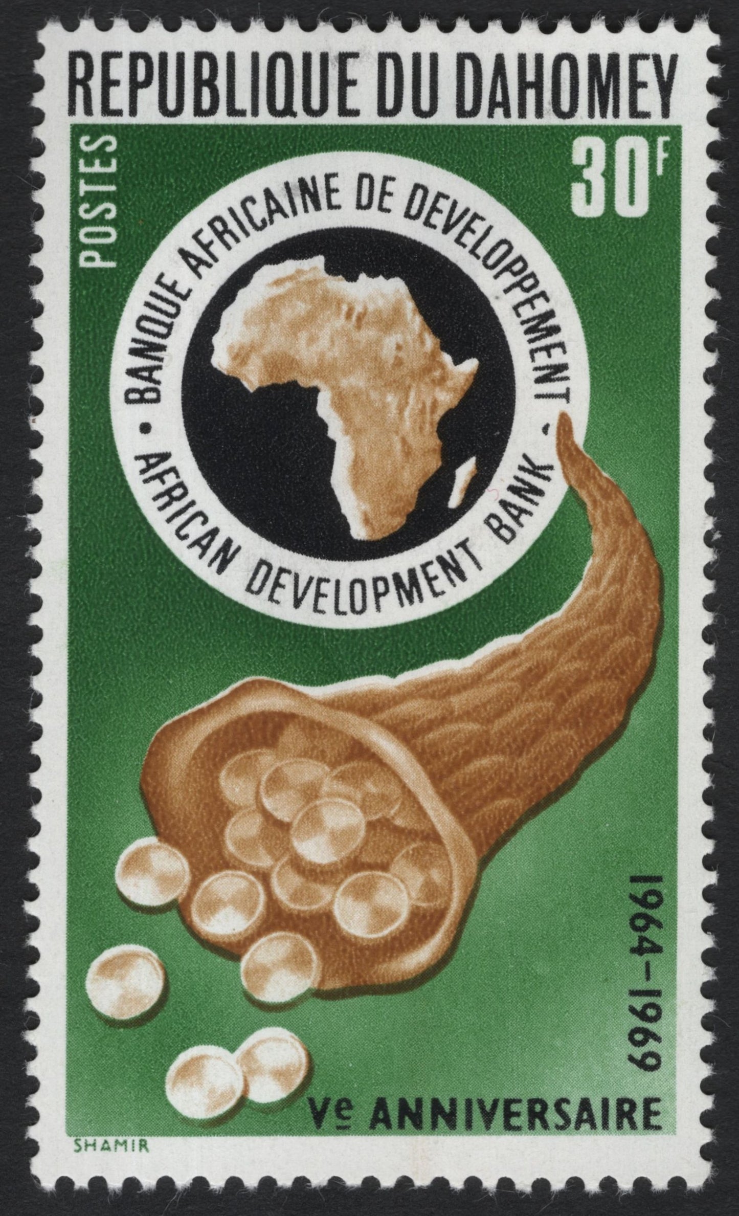 SCG8090 - Dahomey 1969 – 5th Anniversary of the African Development Bank