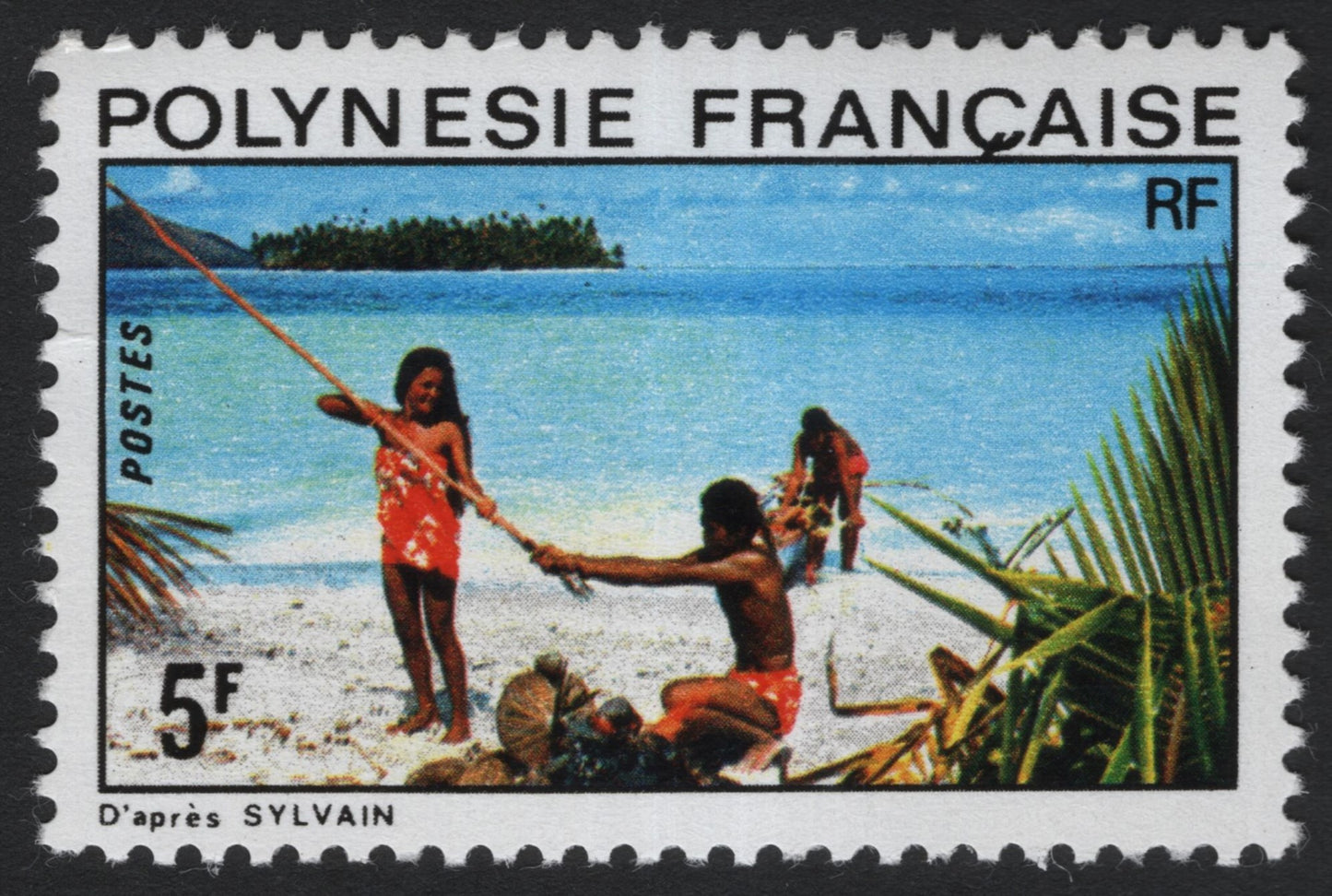 SCG8102 - French Polynesia 5 Francs – Traditional Island Life (c. 1970s)