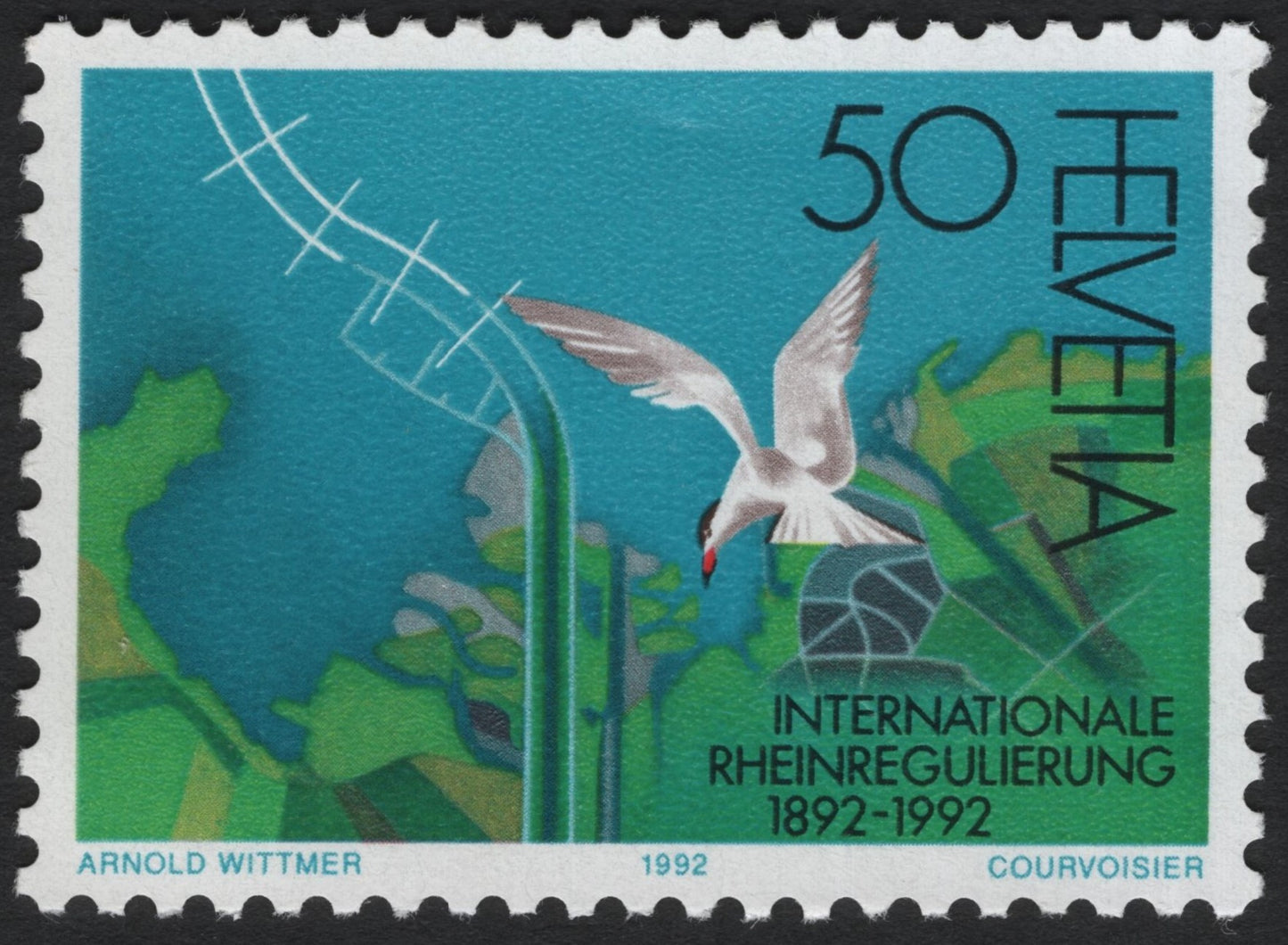 SCG8107 - Switzerland 1992 – International Rhine Regulation Centenary