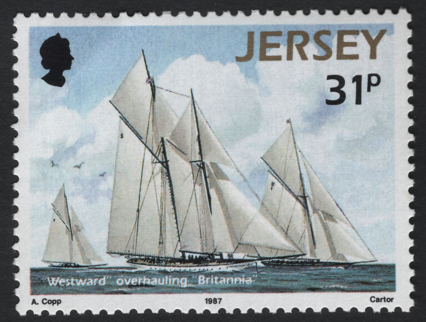 SCG8112 - Jersey 1987 – “Westward” Overhauling “Britannia”