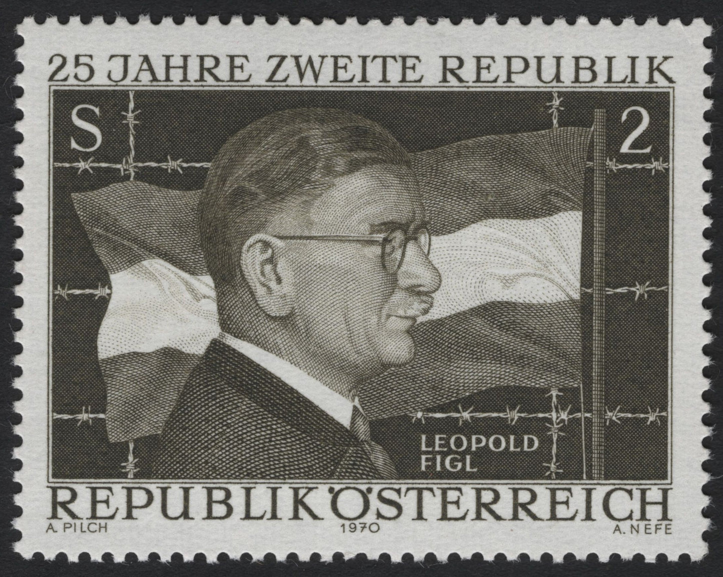 SCG8116 - Austria 1970 – 25 Years of the Second Republic (Leopold Figl)