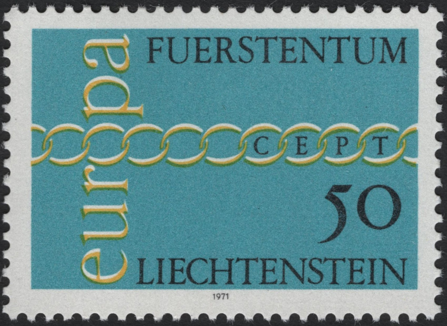 SCG8039 - Liechtenstein 1971 – Europa CEPT Chain of Unity
