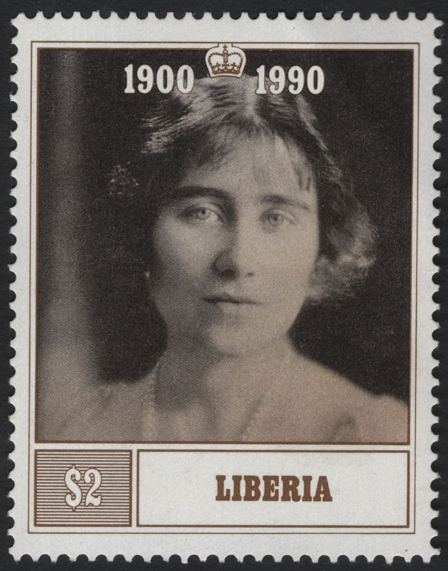 SCG8027 - Liberia 1990 – Queen Elizabeth The Queen Mother Commemorative