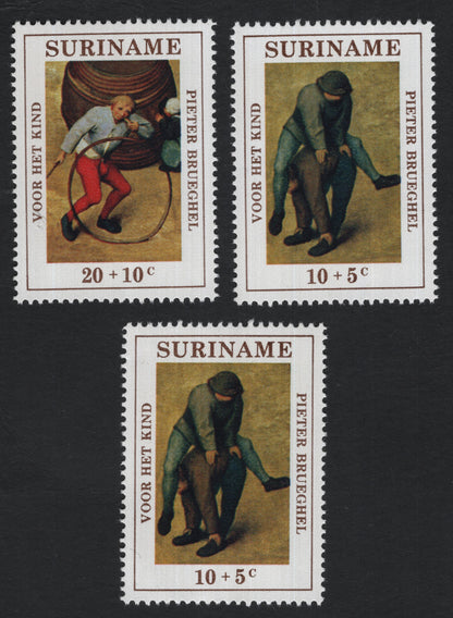 SCG8050 - Suriname – “Voor het Kind” (For the Child) Charity Stamps – Pieter Brueghel Paintings