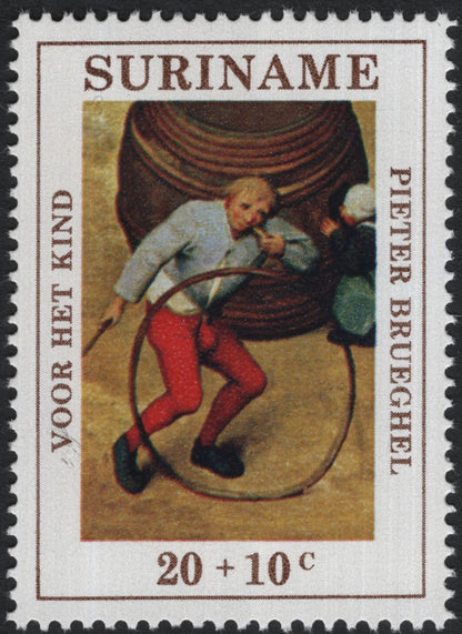 SCG8050 - Suriname – “Voor het Kind” (For the Child) Charity Stamps – Pieter Brueghel Paintings