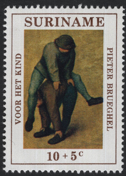 SCG8050 - Suriname – “Voor het Kind” (For the Child) Charity Stamps – Pieter Brueghel Paintings