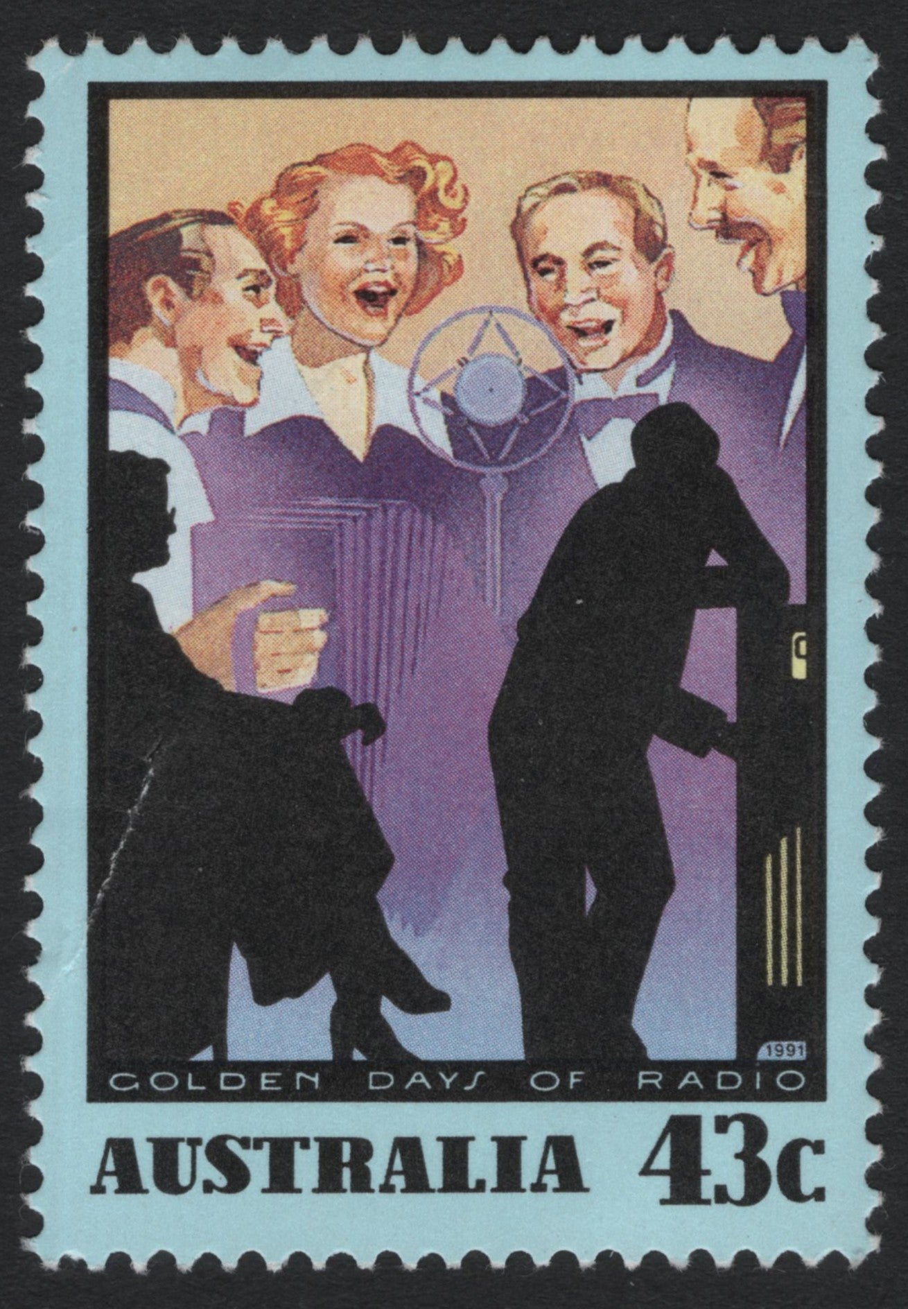 SCG8149 - Australia 1991 – Golden Days of Radio (43c)