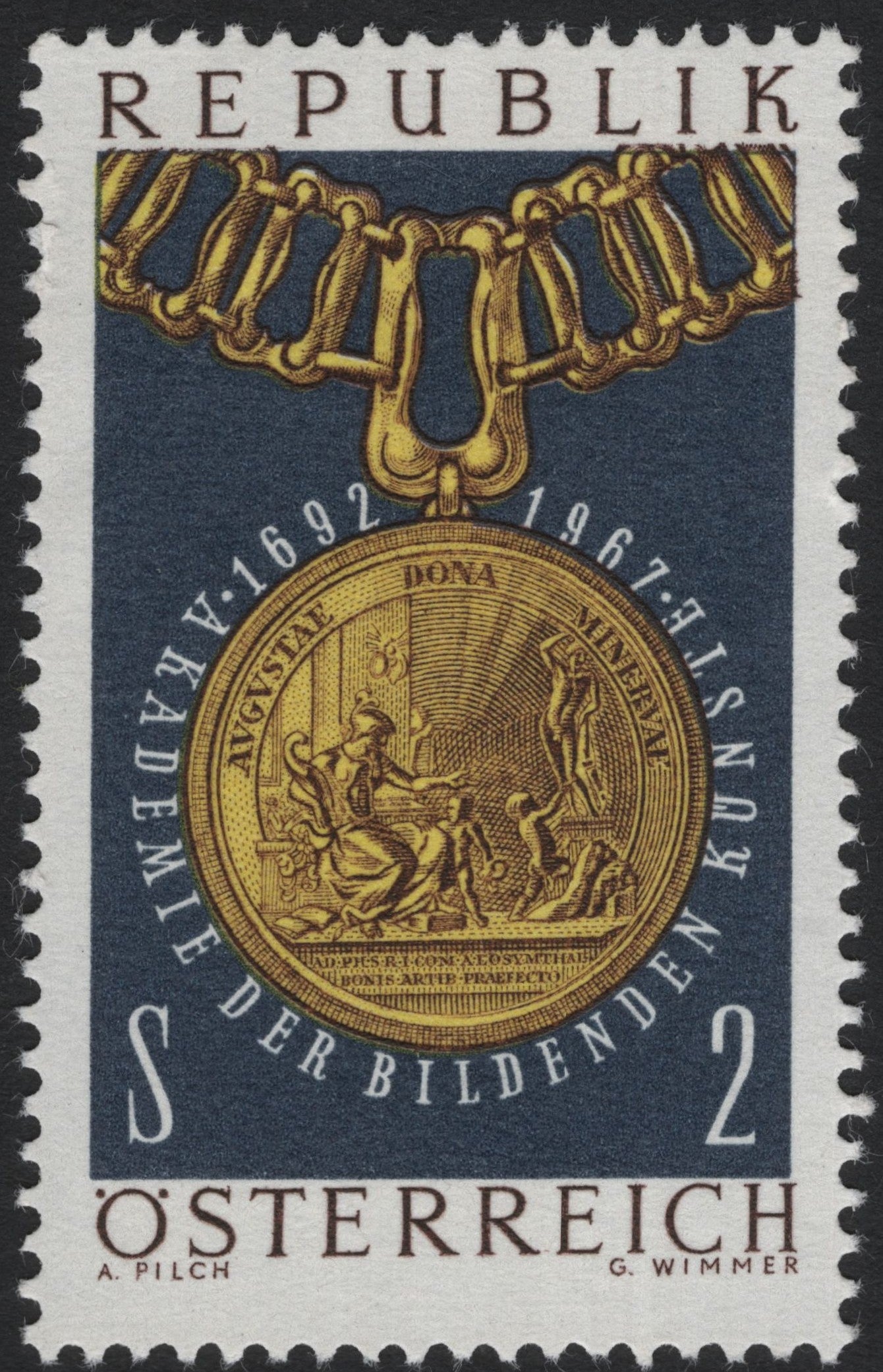SCG8150 - Austria 1967 – 275th Anniversary of the Academy of Fine Arts Vienna
