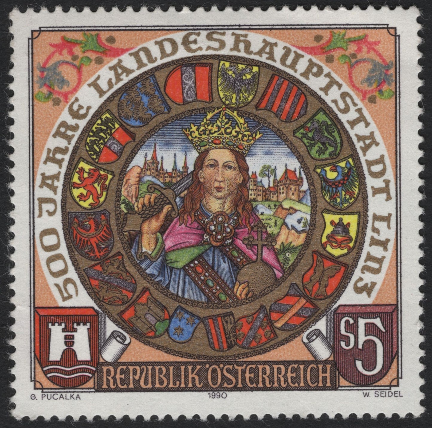 SCG8157 - Austria 1990 – 500 Years of Linz as Provincial Capital