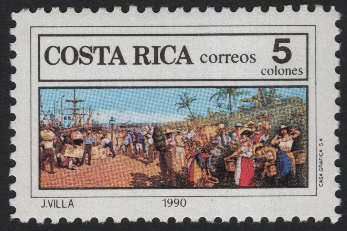 SCG8178 - Costa Rica 1990 – Coffee Export Scene