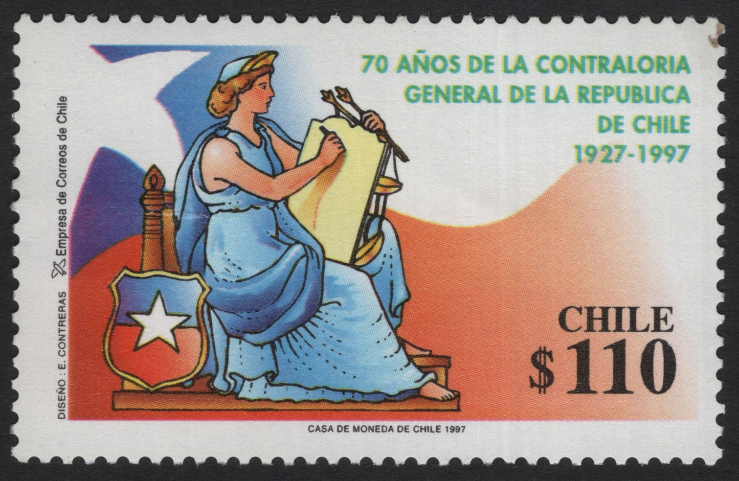 SCG8187 - Chile – 70th Anniversary of the Comptroller General’s Office (1997)