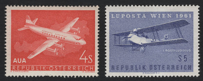 SCG8133 - Austria 1961 Airmail & LUFOSTA Vienna Issue