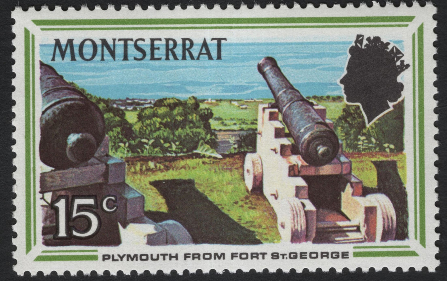 SCG8128 - Montserrat Scenic Definitives – War Memorial, Fort St. George, Carr’s Bay & Golf Course