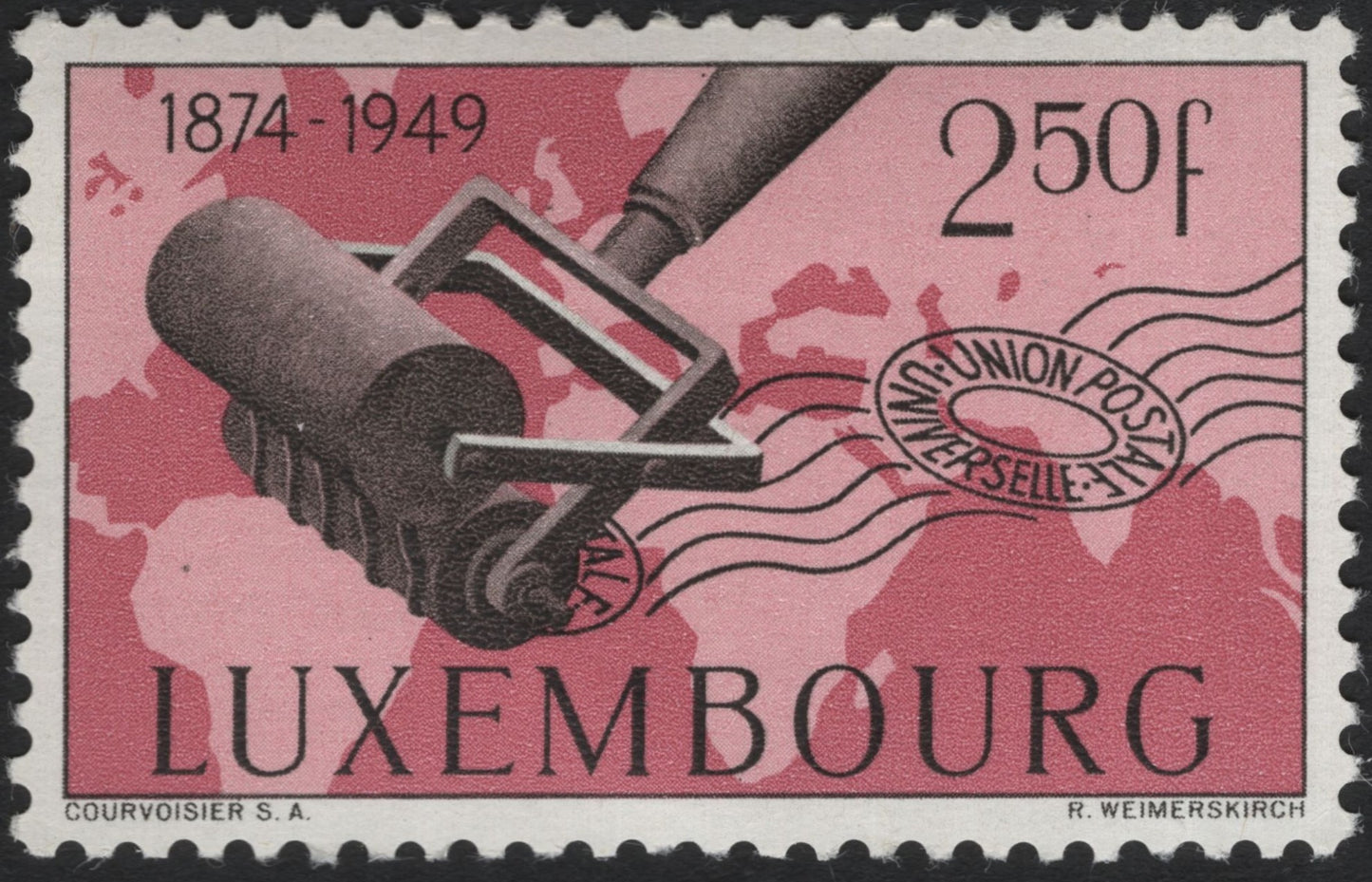 SCG8411 - Luxembourg 1949 – 75th Anniversary of the Universal Postal Union