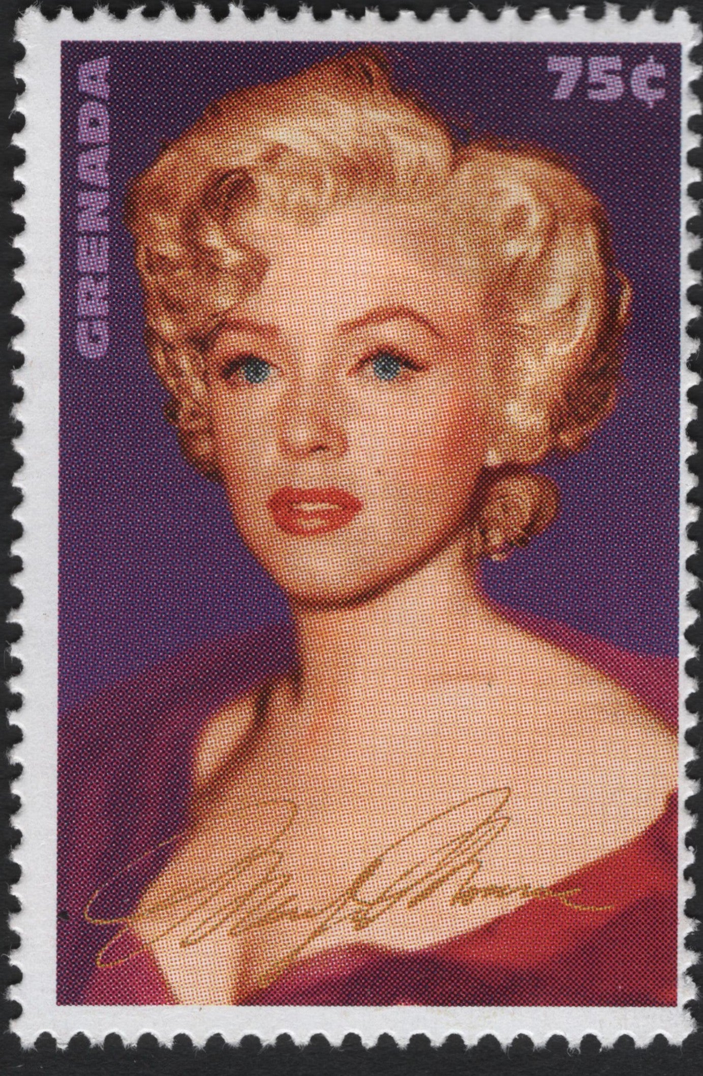 SCG8452 - Grenada – Marilyn Monroe Commemorative Stamp (75¢)