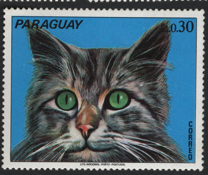 SCG8681 - Paraguay 1970s “Kittens” Definitive Set