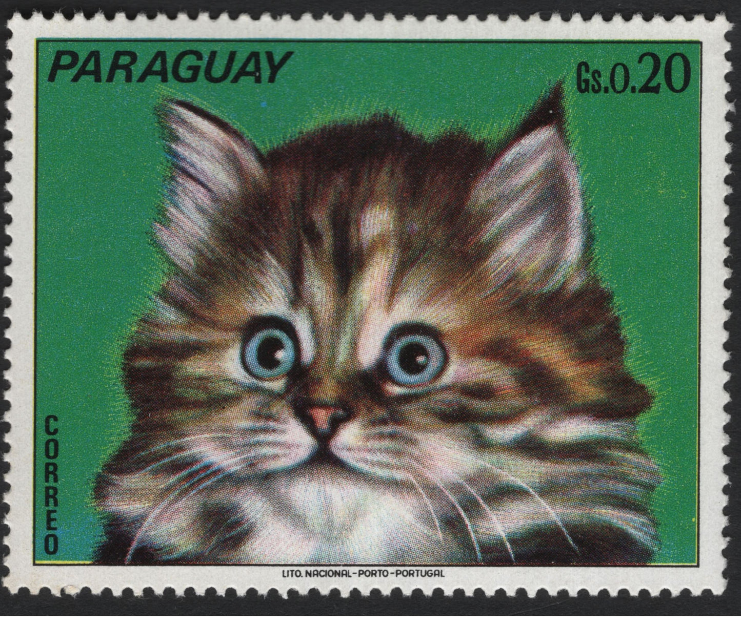 SCG8681 - Paraguay 1970s “Kittens” Definitive Set