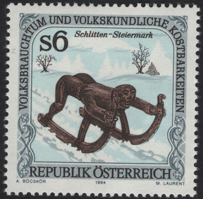 SCG8682 - Austria 1994 – Folk Art and Ethnographic Treasures Series