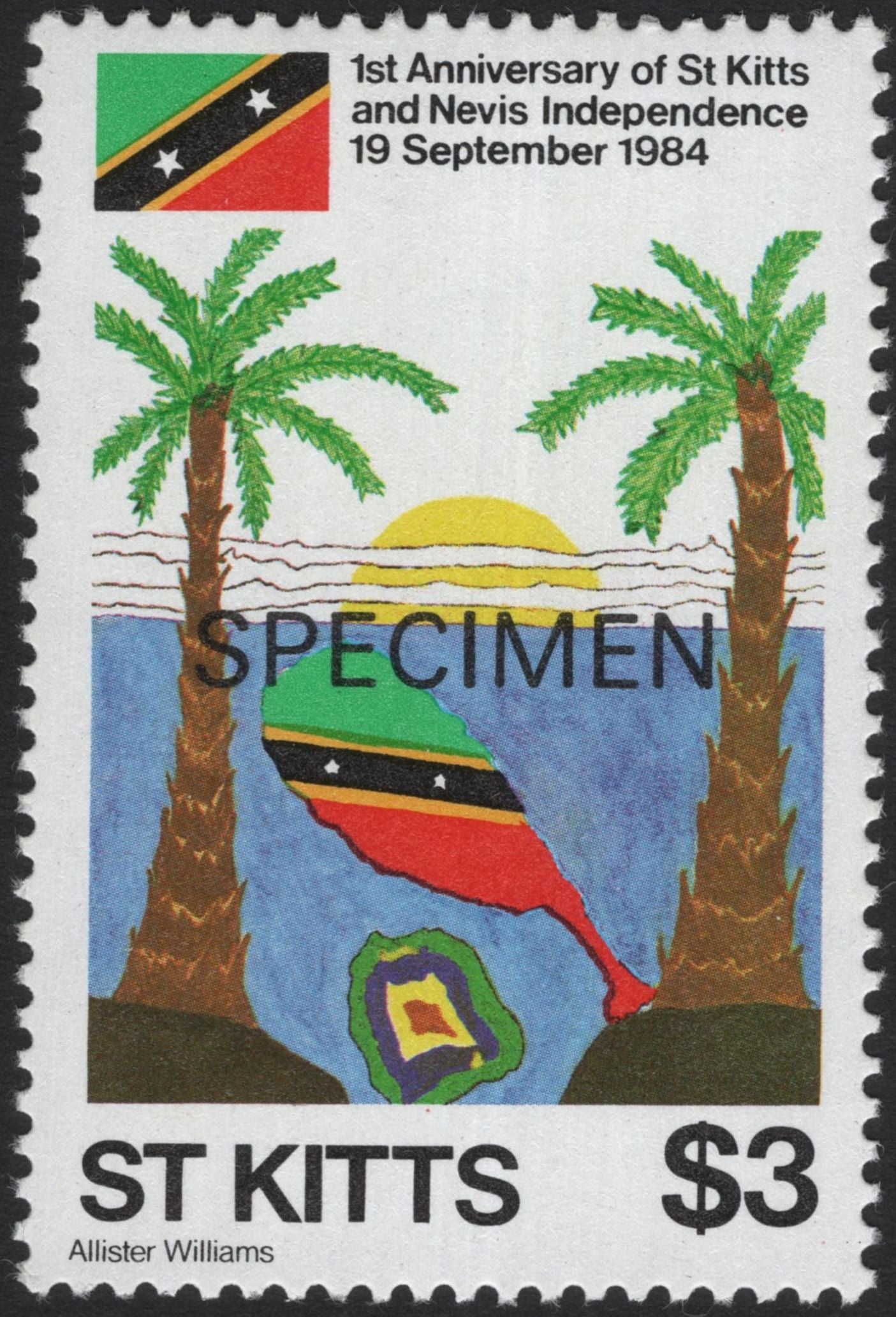 SCG8687 - St. Kitts 1984 – 1st Anniversary of Independence (Specimen Set)