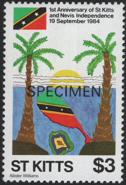 SCG8687 - St. Kitts 1984 – 1st Anniversary of Independence (Specimen Set)
