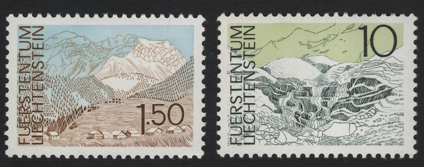 SCG8685 - Liechtenstein 1970 Mountain Landscapes Series