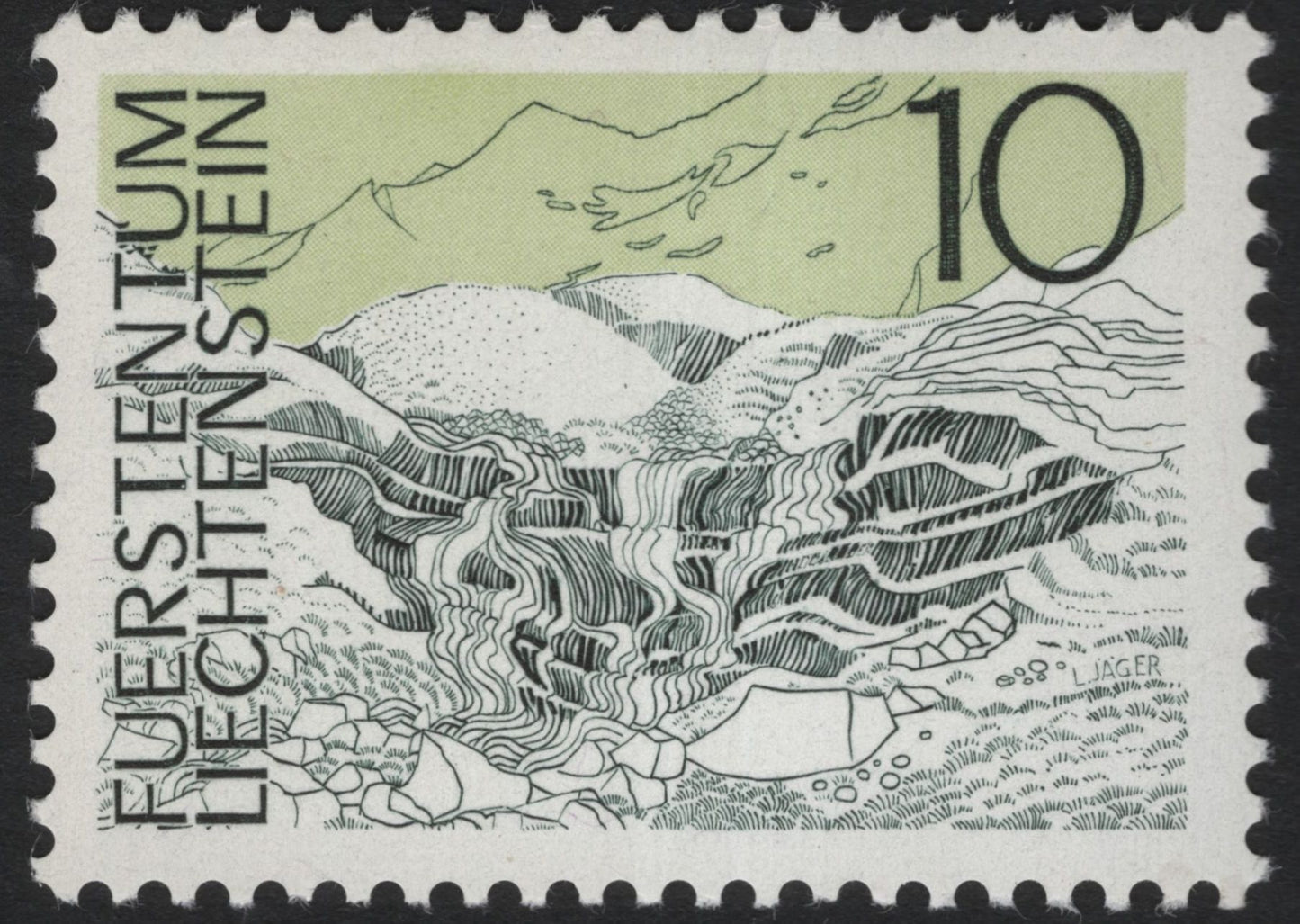 SCG8685 - Liechtenstein 1970 Mountain Landscapes Series