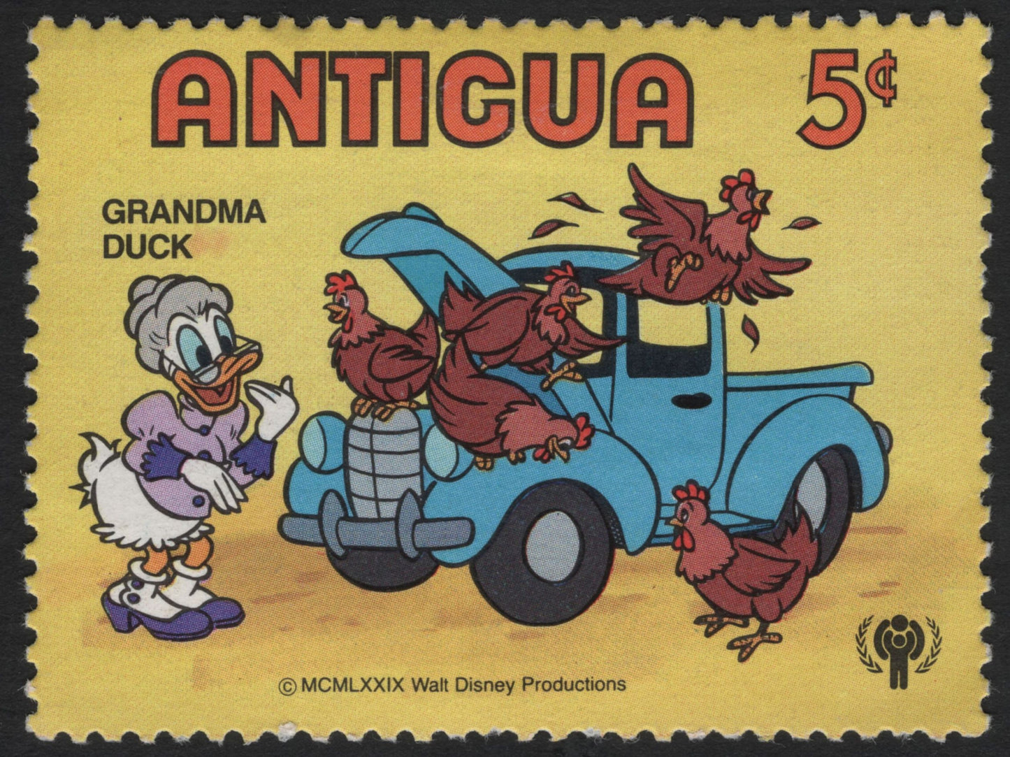 SCG8696 - Antigua 1979 Walt Disney Characters – Vehicles and Travel Series