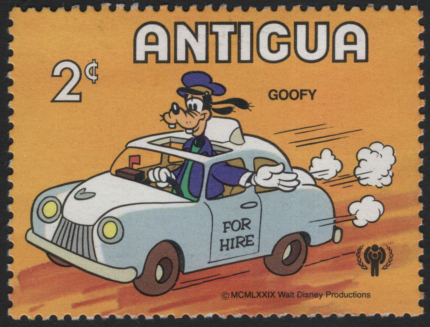 SCG8696 - Antigua 1979 Walt Disney Characters – Vehicles and Travel Series