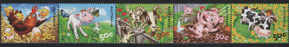 SCG8701 - Australia 2005 “Farm Animals” Stamp Strip