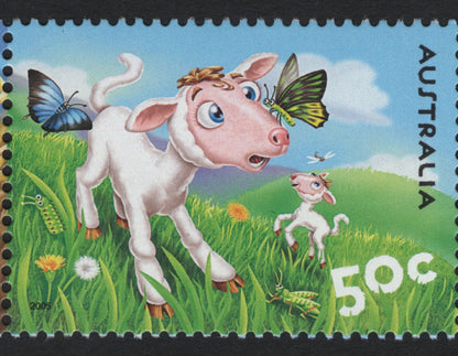 SCG8701 - Australia 2005 “Farm Animals” Stamp Strip