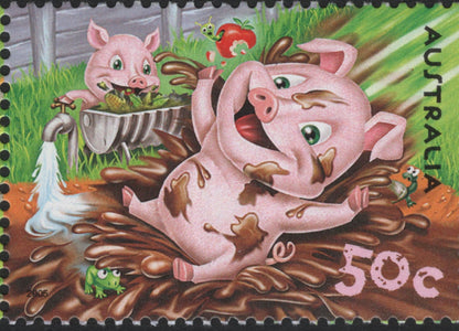 SCG8701 - Australia 2005 “Farm Animals” Stamp Strip