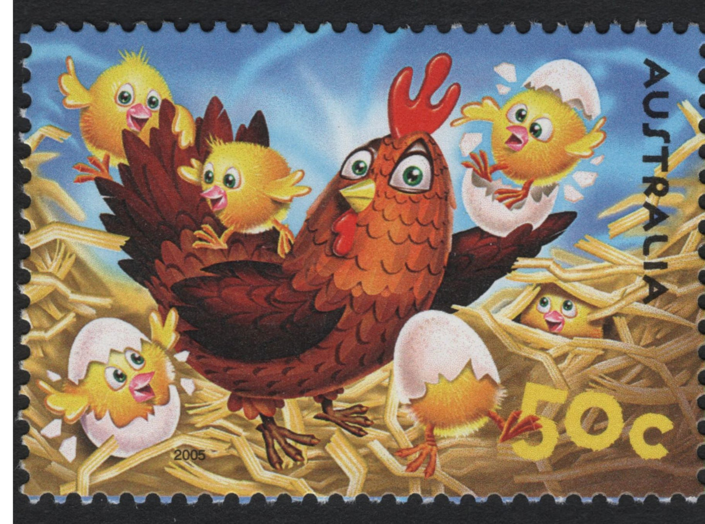 SCG8701 - Australia 2005 “Farm Animals” Stamp Strip