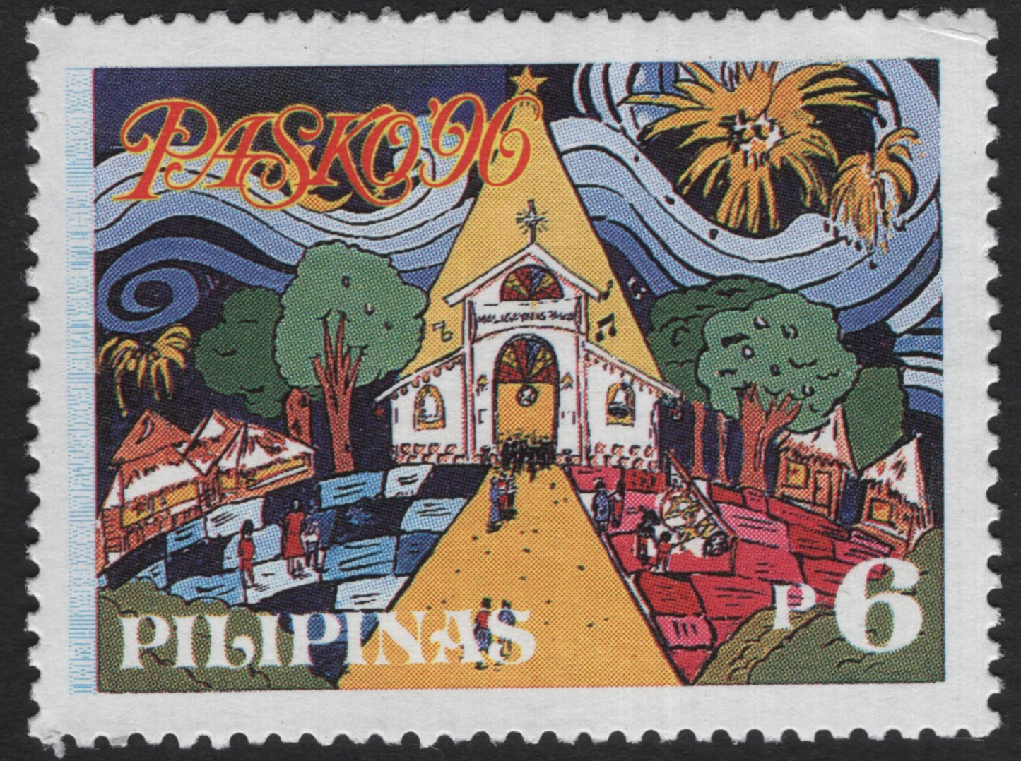 SCG8708 - Philippines 1990 “Pasko ‘90” Christmas Stamp Pair