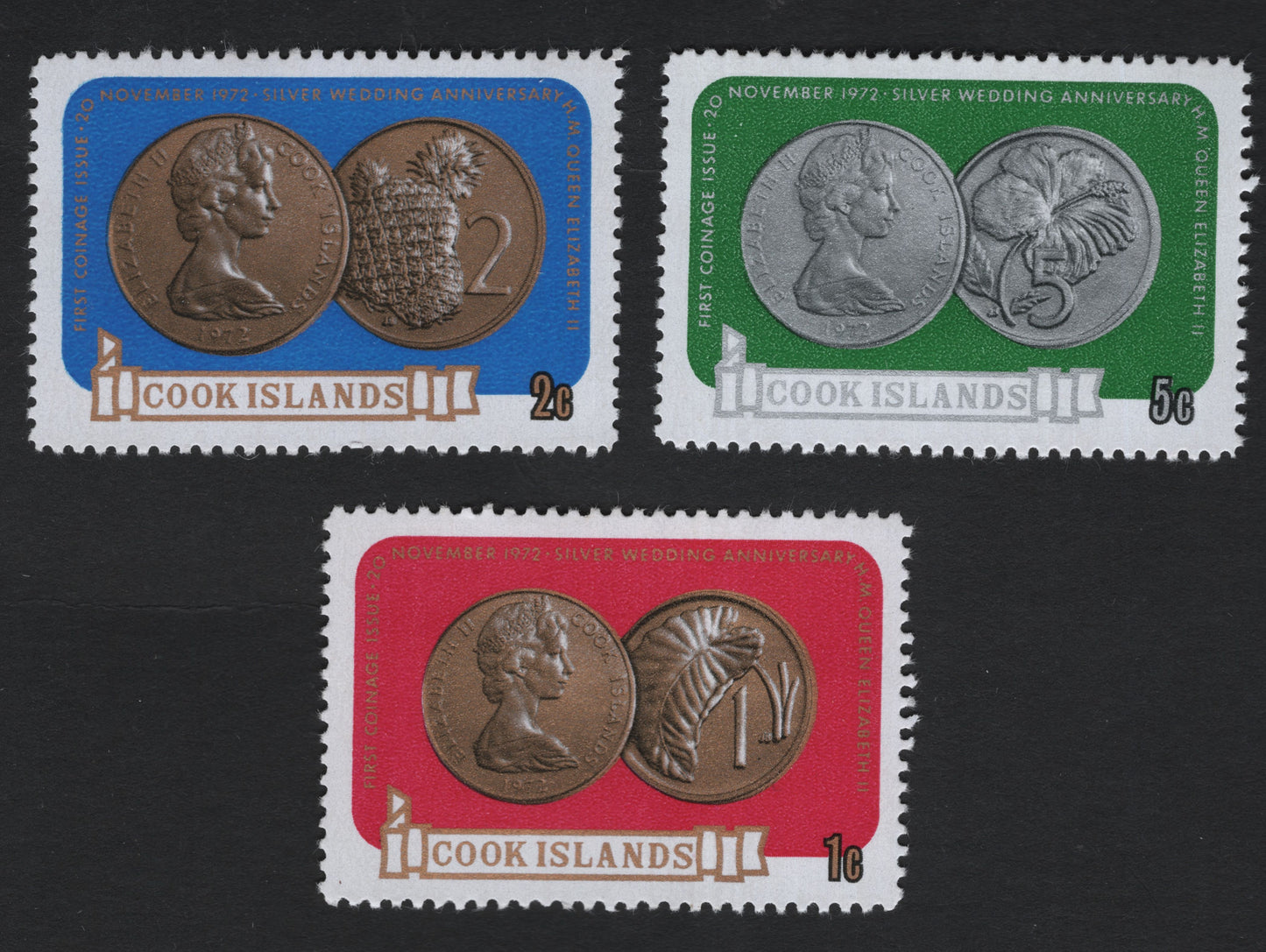 SCG8703 - Cook Islands 1972 – Silver Wedding Anniversary Coinage Issue