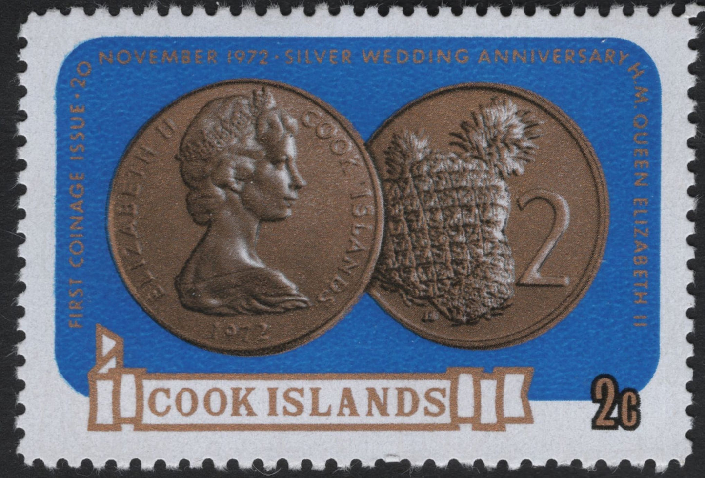 SCG8703 - Cook Islands 1972 – Silver Wedding Anniversary Coinage Issue