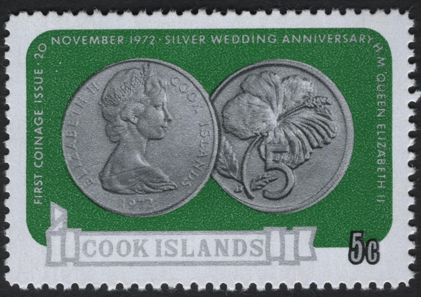 SCG8703 - Cook Islands 1972 – Silver Wedding Anniversary Coinage Issue