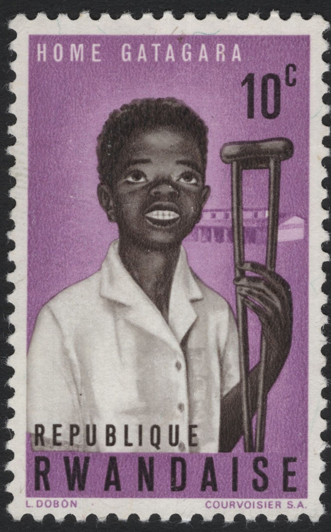 SCG8279 - Rwanda 1965 – Home Gatagara (10 Centimes)
