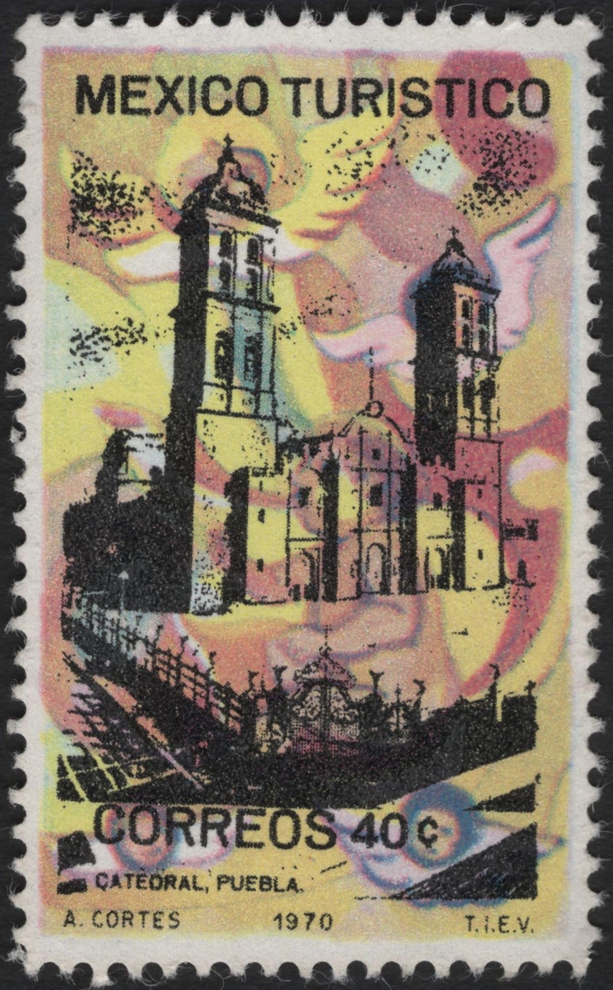 SCG8741 - Mexico 1970 – Puebla Cathedral, Tourism Series