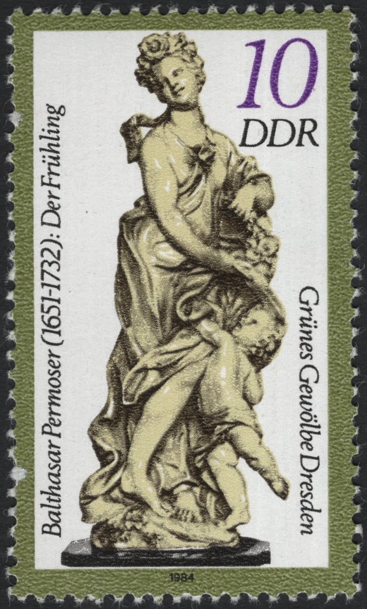 SCG8594 - DDR 1984 – “Der Frühling” by Balthasar Permoser
