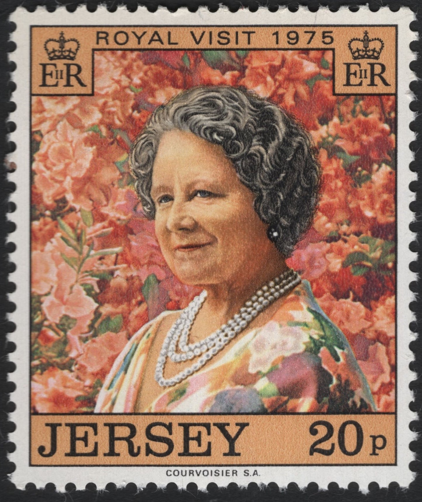 SCG8569 - Jersey 1975 – Royal Visit (20p) Stamp