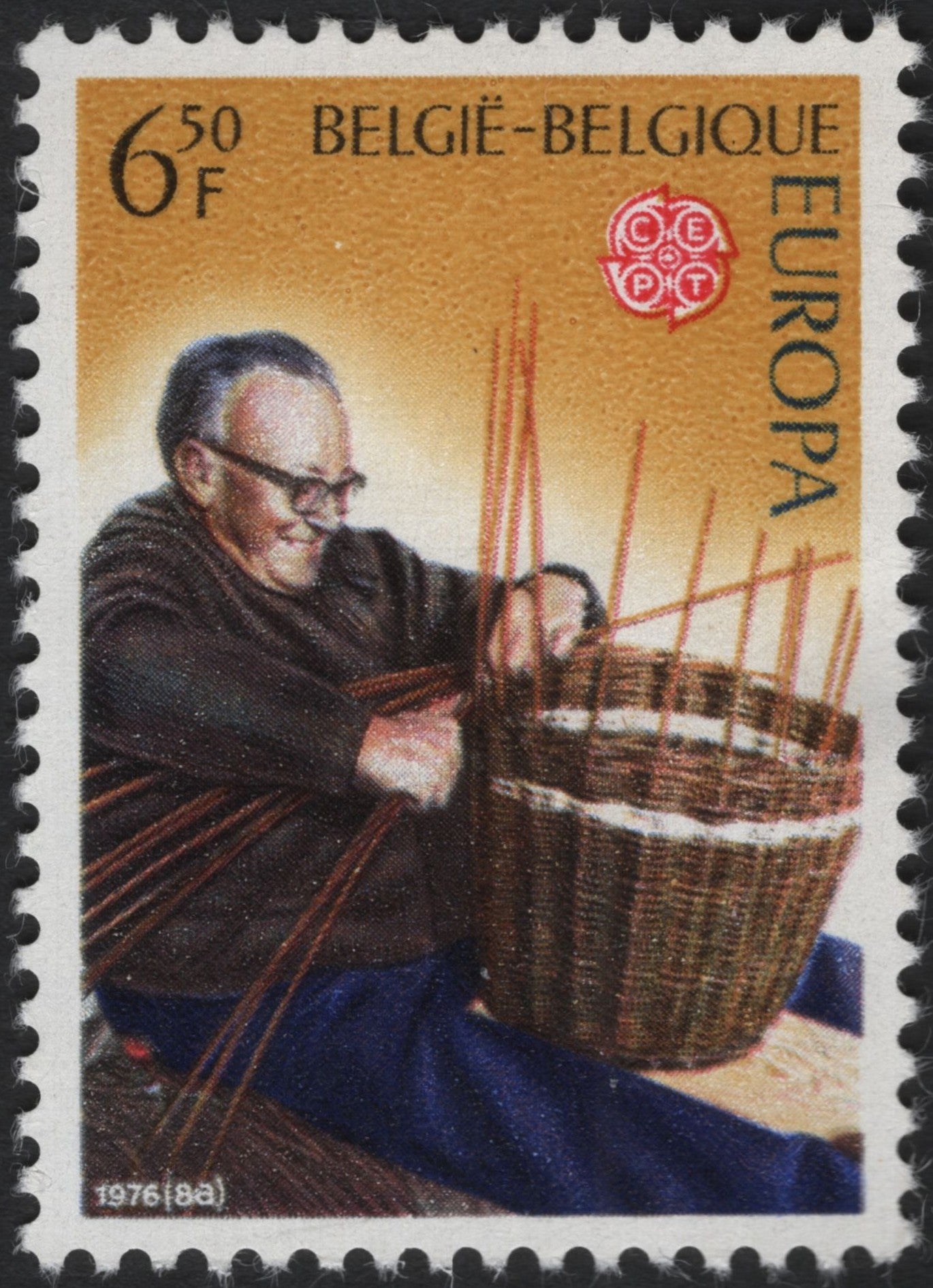 SCG8744 - Belgium 1976 Europa – Traditional Basket Weaving