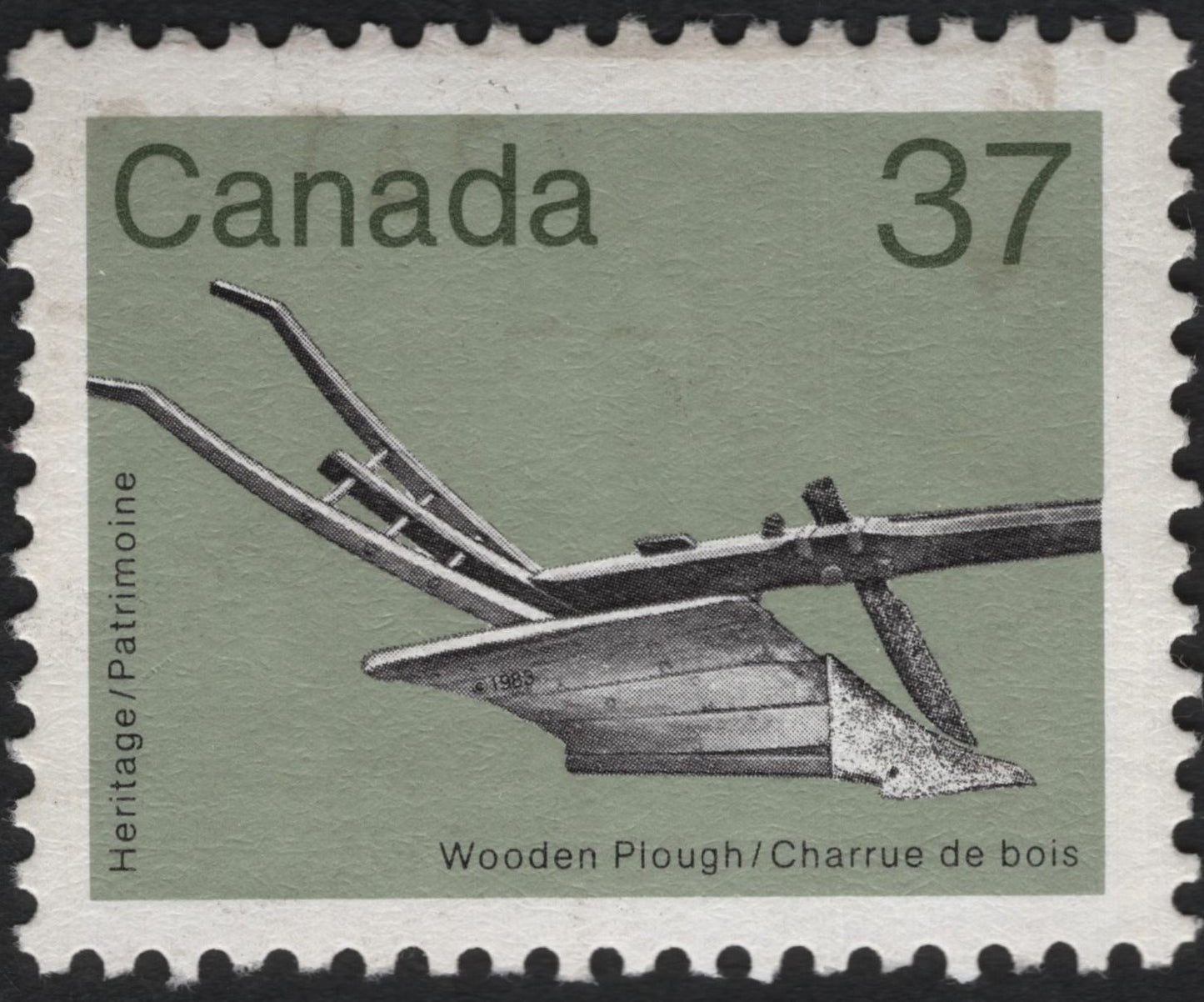 SCG8637 - Canada 1983 – Wooden Plough (Heritage Series)