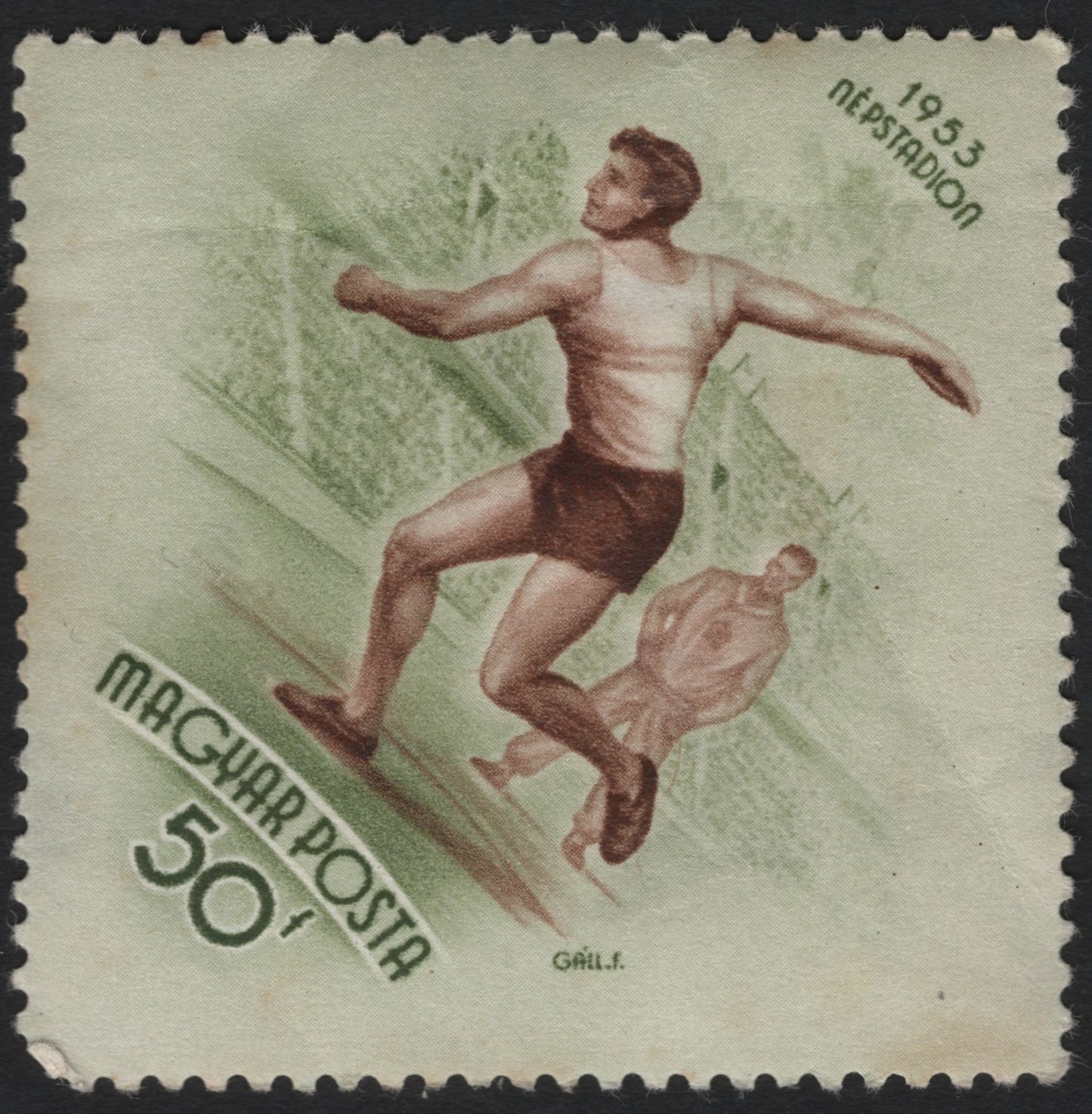 SCG8631 - Hungary 1953 – Népstadion Discus Thrower Issue