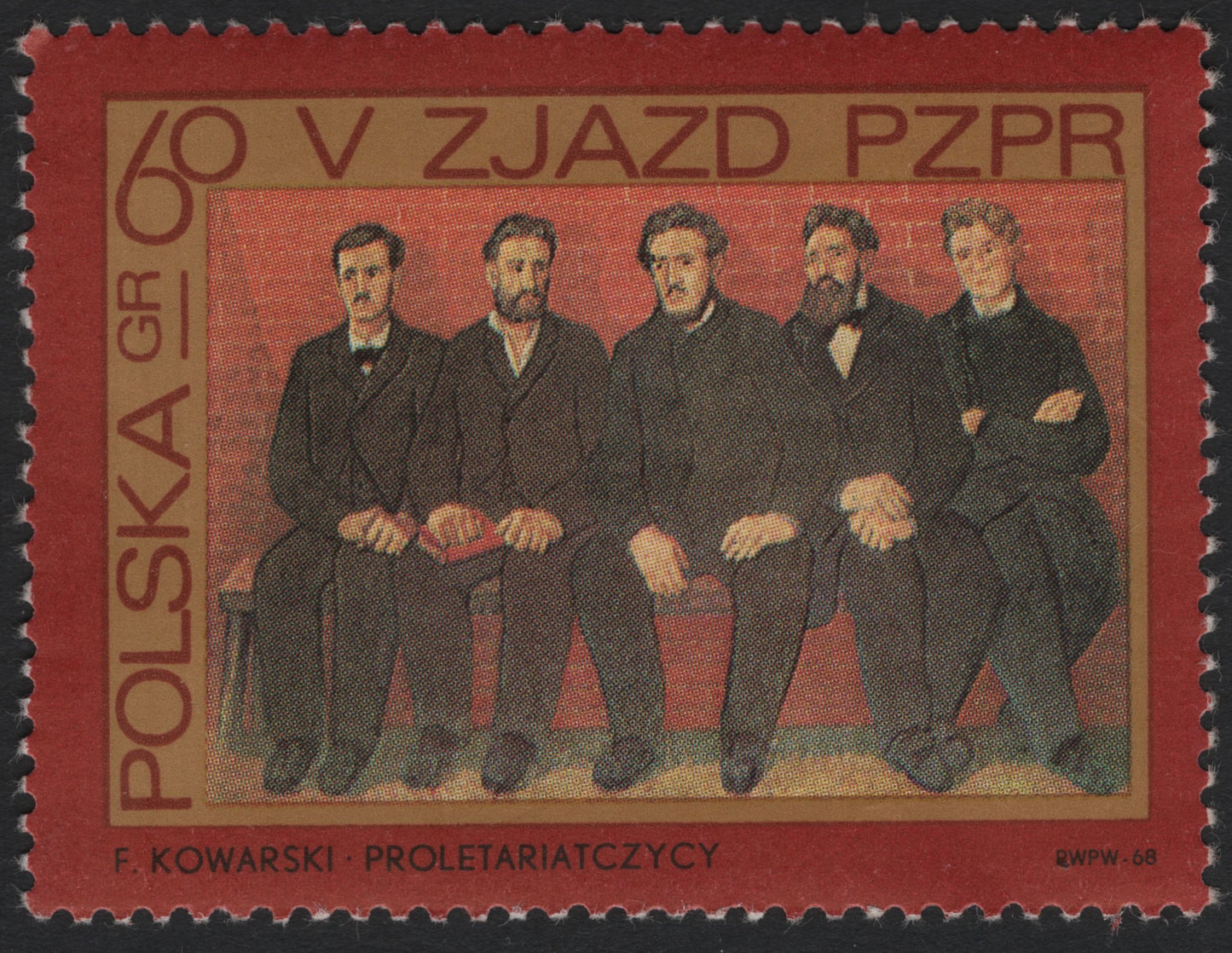 SCG8629 - Poland 1968 – “Proletariat Members” by Feliks Kowarski (V Congress of the Polish United Workers’ Party)