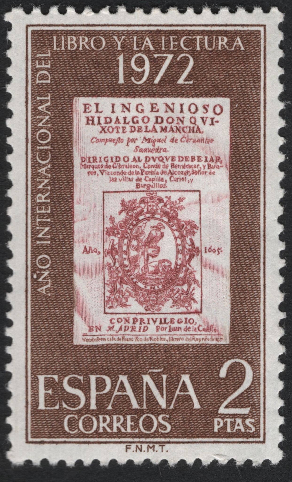 SCG8753 - Spain 1972 – International Year of the Book and Reading