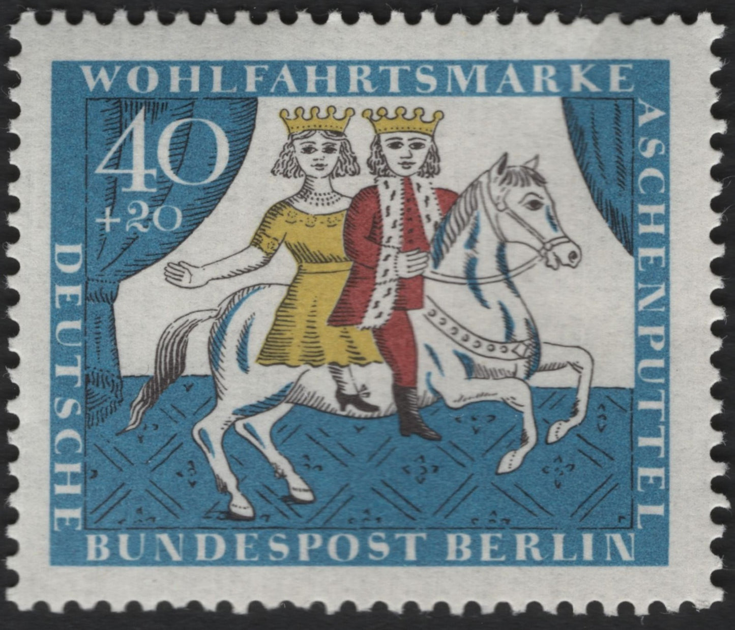 SCG8896 - 1966 Berlin Cinderella – Aschenputtel (Cinderella) Welfare Stamp – Germany (Berlin)