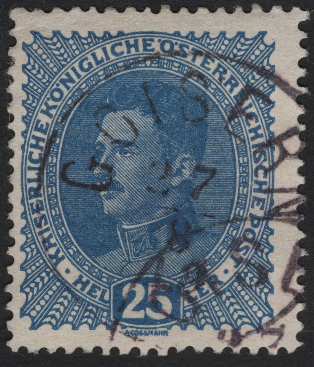SCG8950 - Austria 1916 – 25 Heller Emperor Karl I Definitive