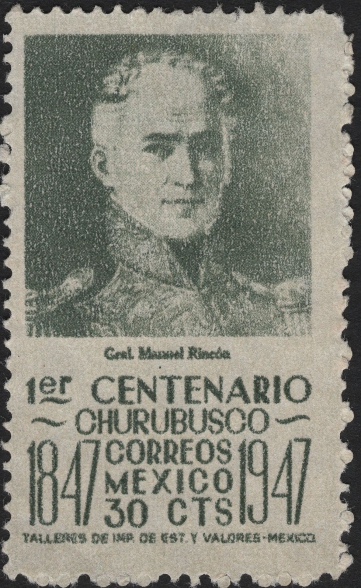 SCG9115 - Mexico 1947 – Centenary of the Battle of Churubusco, 30c – Gen. Manuel Rincón