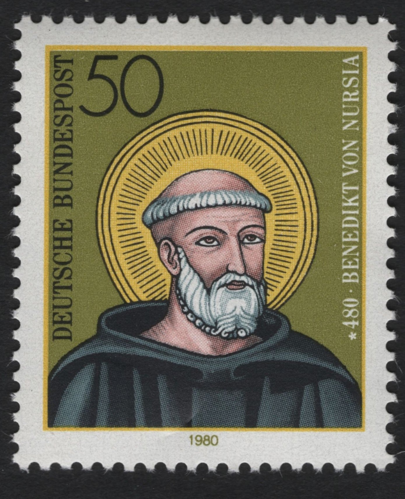 SCG9448 - Germany 1980 – Saint Benedict of Nursia Commemorative